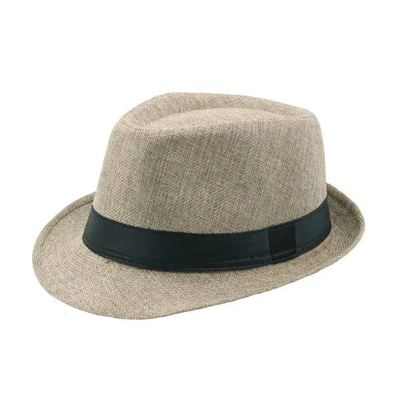 Unisex Wide Brim Straw Hat For Men And Women Summer Jazz Sun Cap Panama Fedora Outdoor Casual