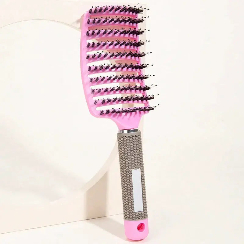 Hair Brush With Scalp Massage Comb Boar Bristle Nylon Detangling For Wet Curly Hair Women Hairdressing Styling Tool