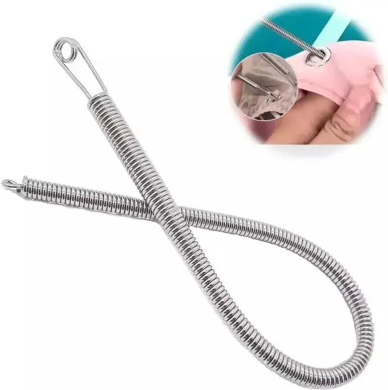 Bendable Spring Drawstring Threader Clip For Pants And Hoodies Flexible DIY Sewing Accessory For Elastic Bands And Cords