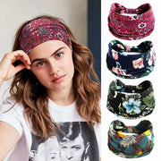 Zenora Wide Headband Non Slip Elastic Knot Hair Band For Yoga And Summer Sports Wear