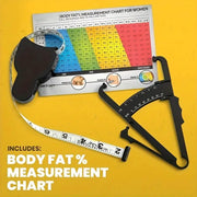 Body Fat Caliper And Waist Measurement Tape Set Handheld Portable Fitness Measuring Tool