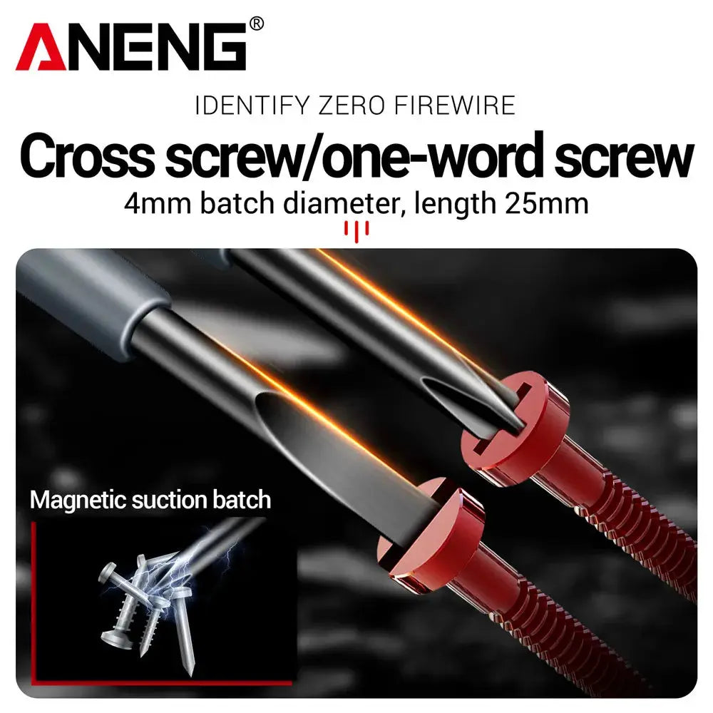 ANENG B05 Pocket Tester Pen With Neon Bulb Indicator For Live Wire Detection Insulated Electrician Screwdriver Tools