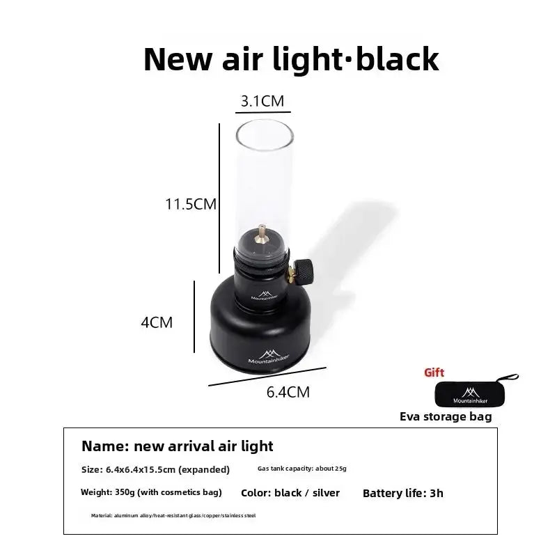 Mountainhiker Retro Butane Gas Light For Desktop Camping Picnic