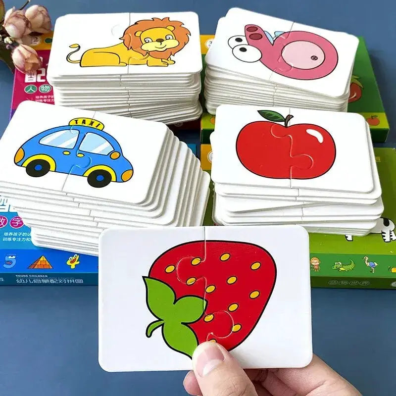 32 Piece Enlightenment Card Matching Puzzle For Early Education Cognitive Development Cartoon Toys For Boys And Girls