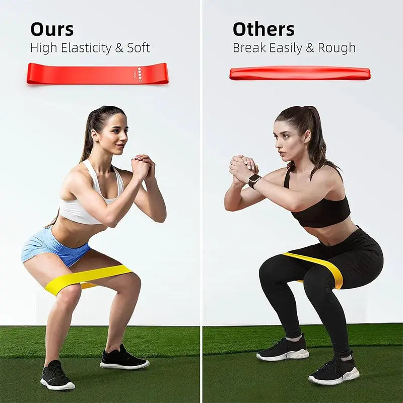 Eco Friendly Natural Latex Elastic Loop Resistance Bands For Yoga, Leg Squats, Dance And General Fitness