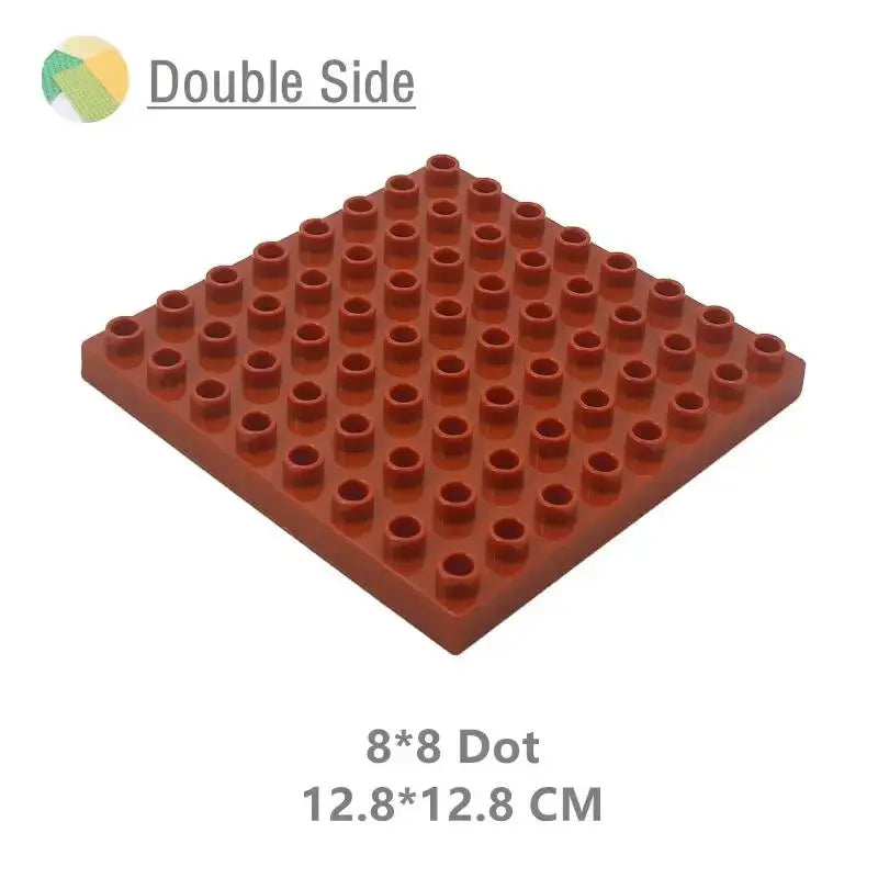 9 Sizes Big Building Plastic Blocks Base Plates Compatible With Large Bricks And Assembly Figures For Kids Toys