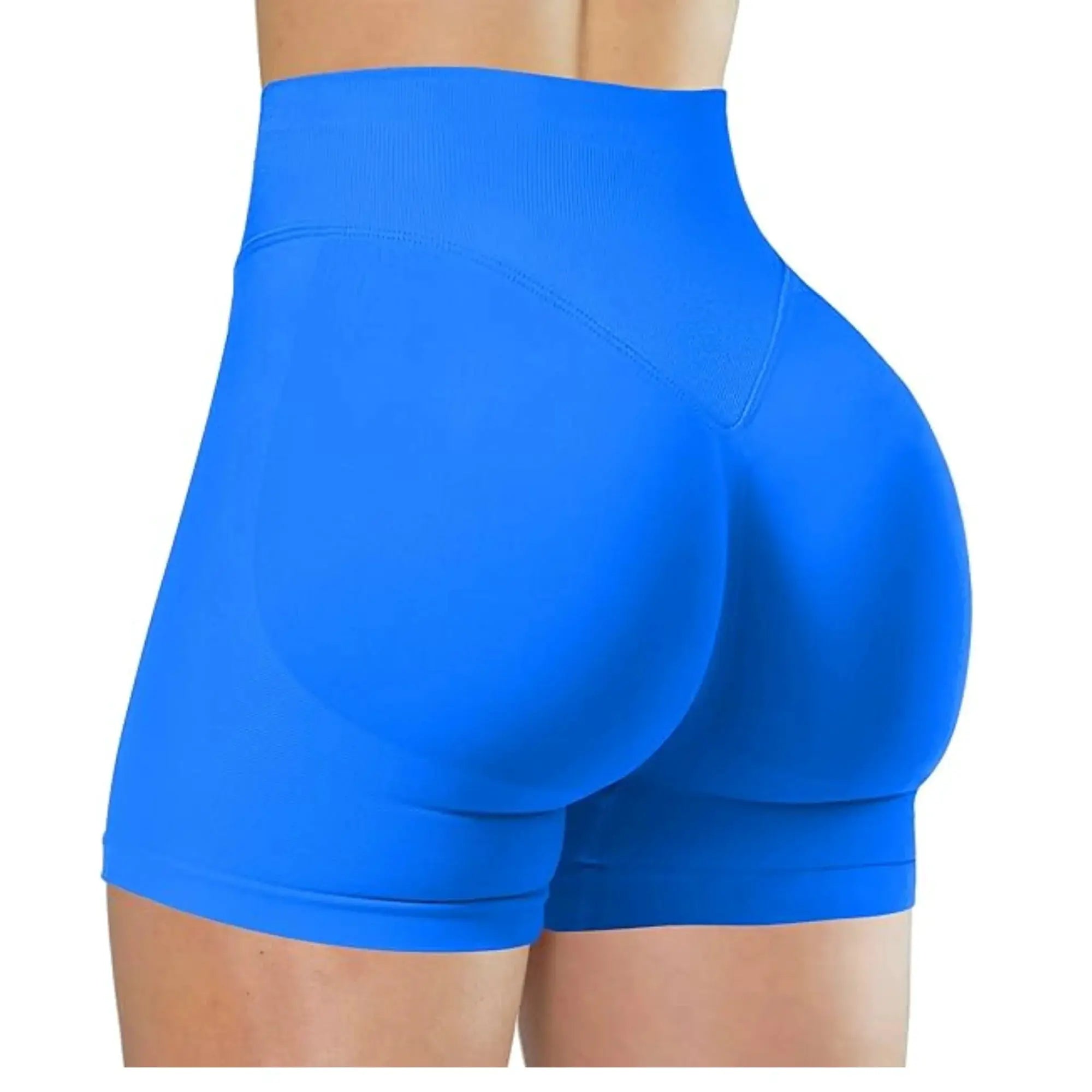 FlexiFit Summer High Waisted Yoga Shorts Snug Booty Lifting Seamless Knit Fit For Running And Yoga