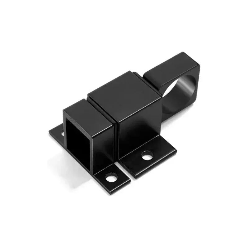 Automatic aluminum alloy spring latch with pull ring, black finish; self-closing barrel bolt for doors and gates