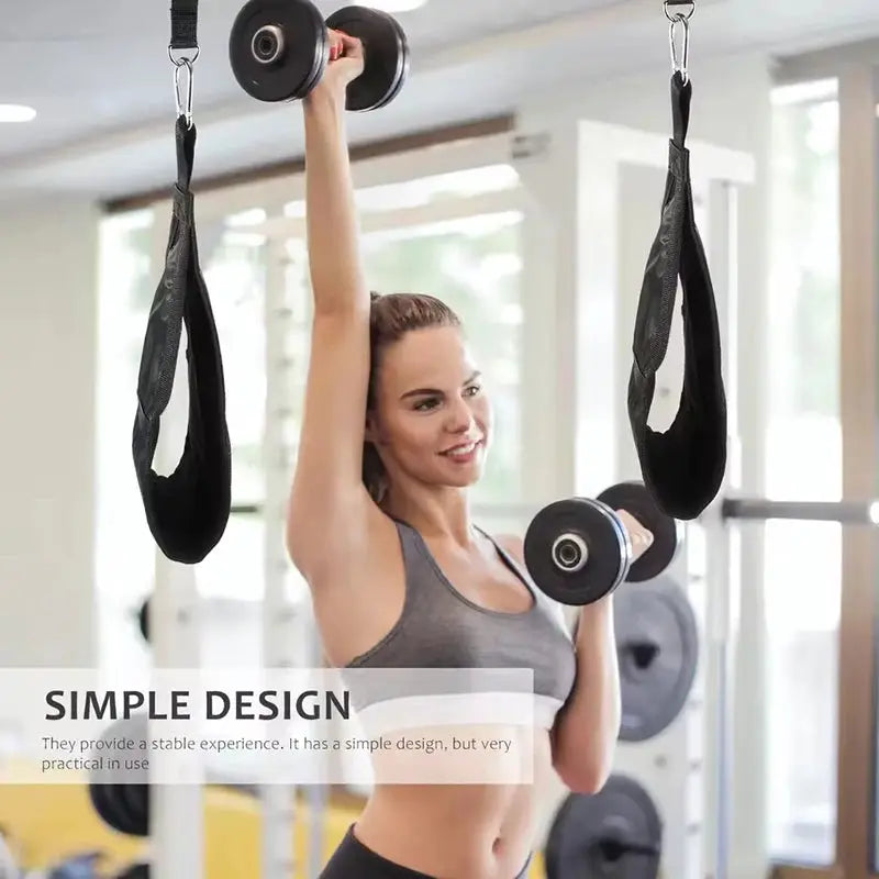 Fitness AB Sling Straps Suspension Rip Resistant Heavy Duty For Pull Up Bar Hanging Leg Raises Home Gym Equipment