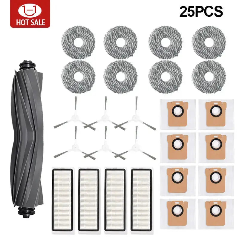 Xiaomi Robot Vacuum X20 Plus Dust Bag Mop Cloth Accessories Main Side Brush And HEPA Filter Replacement Parts