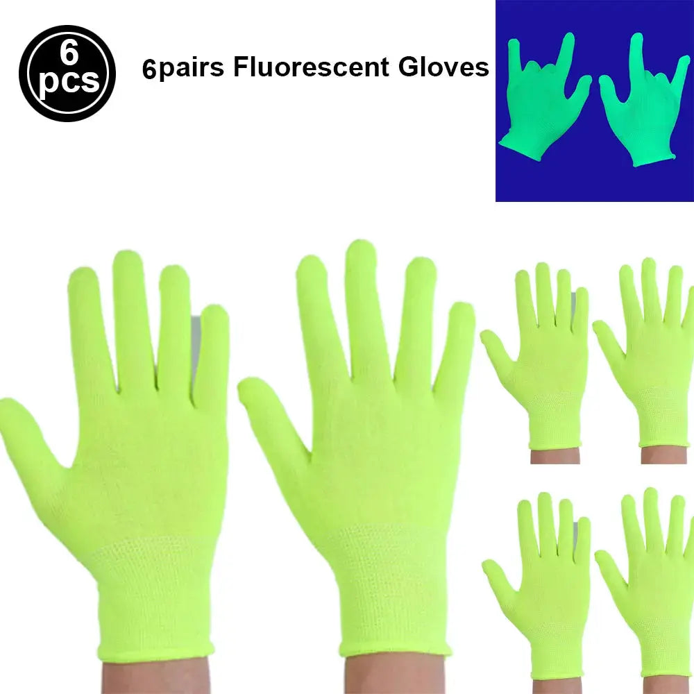 Neon UV Glow Party Hats Blacklight Fluorescent Hats For Adults And Kids Multi Pack 6 12 24 30 Pieces