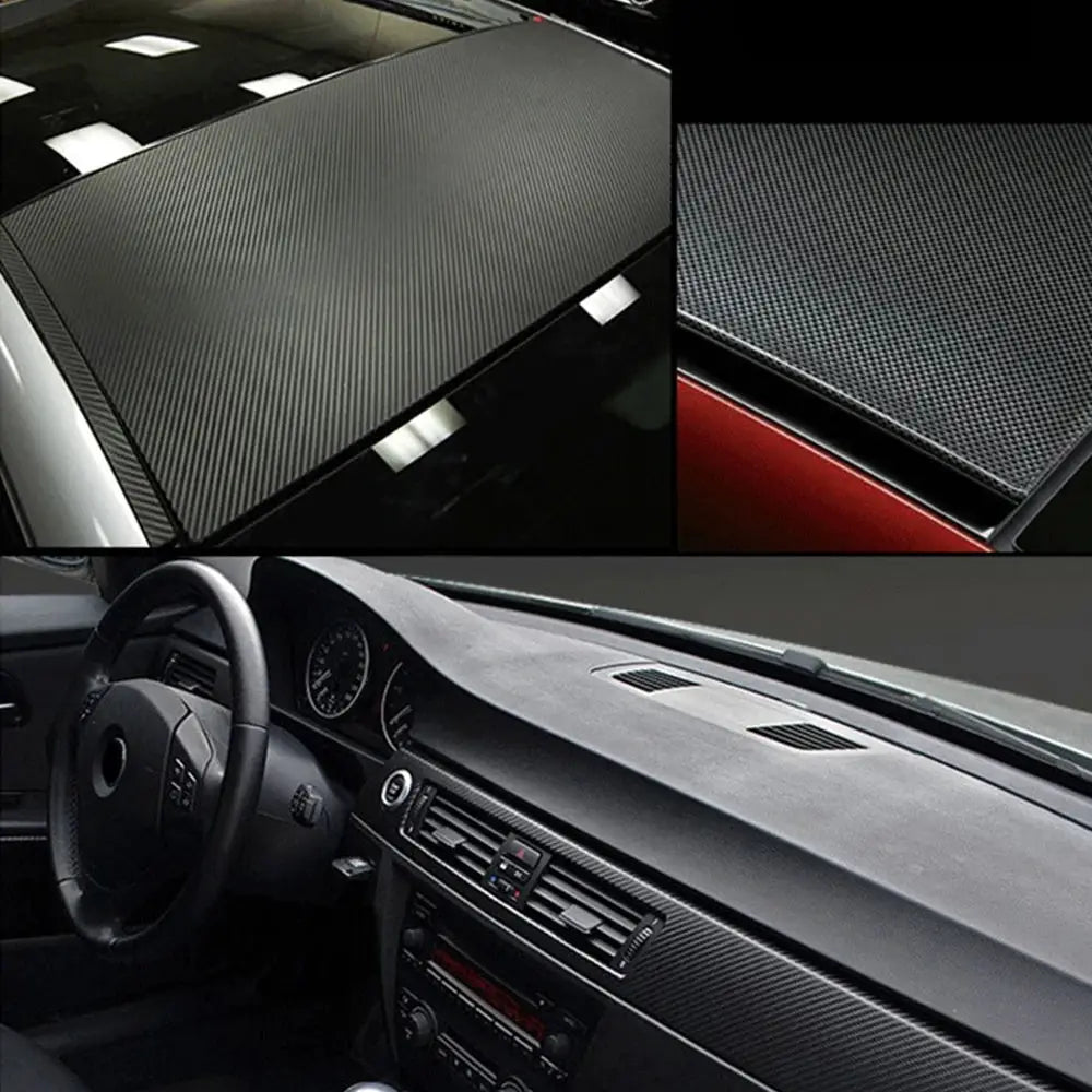 Simples Market 50cm x 200cm 3D carbon fiber vinyl car wrap sheet roll for autos