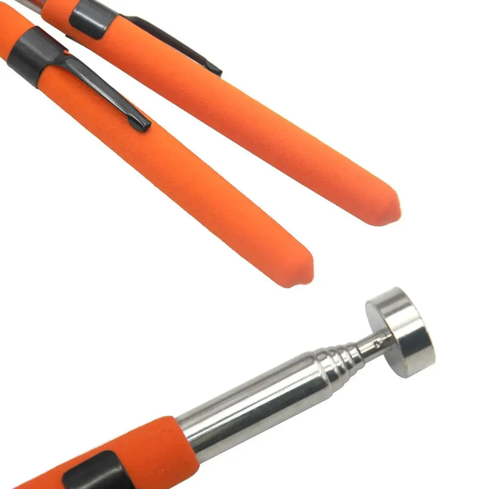 8 Pound Magnetic Retractable Pickup Tool Orange Portable Multifunctional Extractor Pen For Automotive Repair