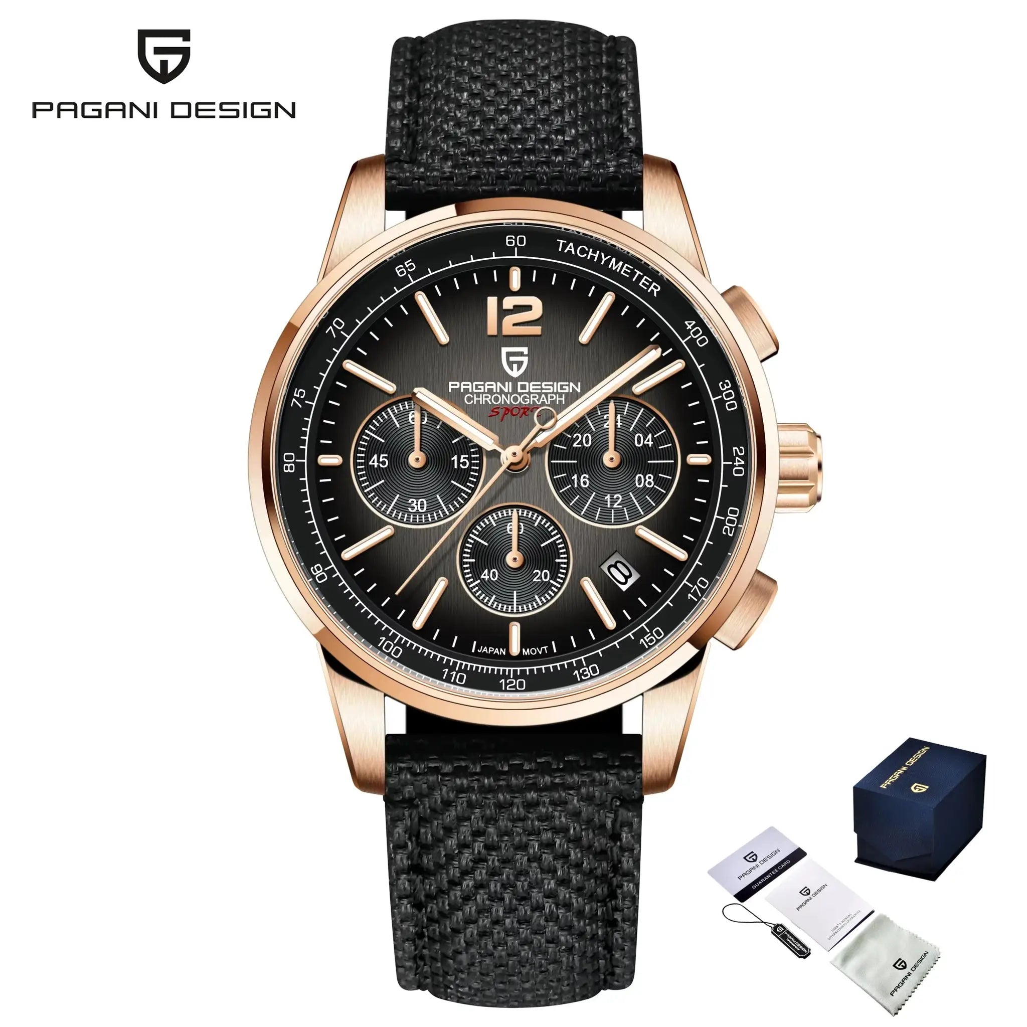 Pagani Design 2026 New Luxury Fashion Casual Men Quartz Watches VK63 100M Water Resistant Sapphire Glass Stainless Steel