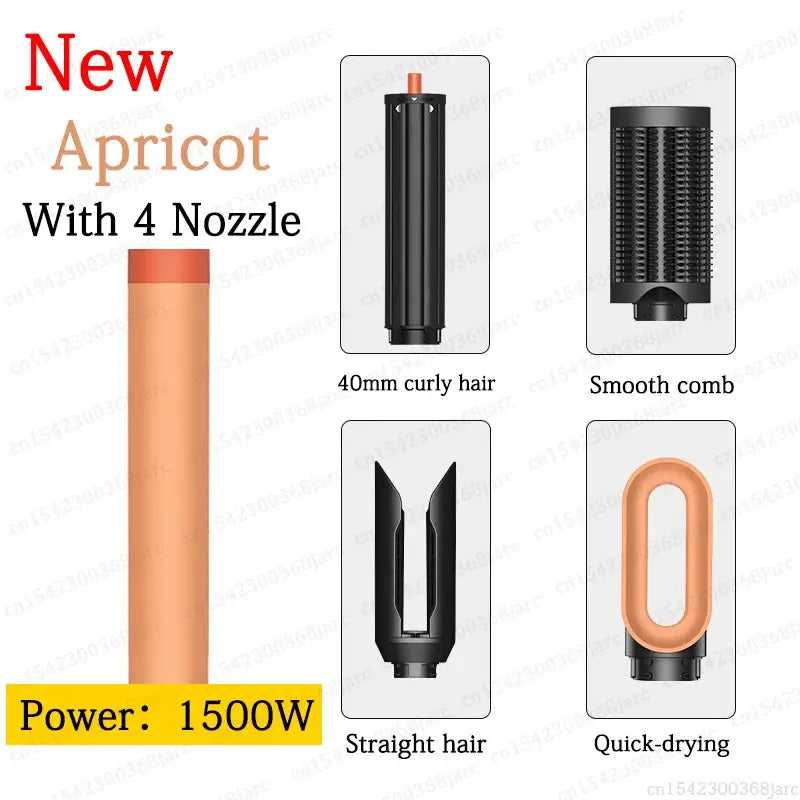SenCiciMen X9 Multi Hair Styler by Simples Market, apricot-colored device with 4 nozzles and 1500W
