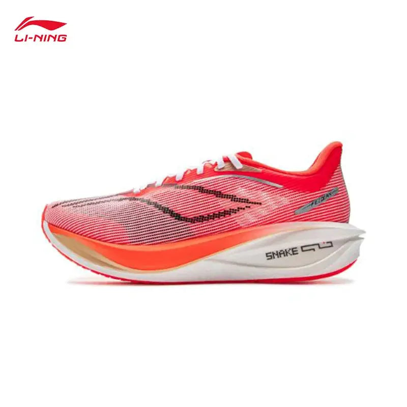 LI-NING FEIDIAN 5 CHALLENGER men's running shoe in red gradient with white midsole