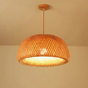 Hand Knitted Chinese Style Weaving Bamboo Pendant Lamp 18 Cm 19 Cm 30 Cm Hanging Light For Restaurant And Home Decor E27 - Simples Market