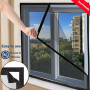 Black Self Adhesive Window Mosquito Net Mesh Screen Anti Mosquito Insect Barrier Invisible Mesh Blocks Flies