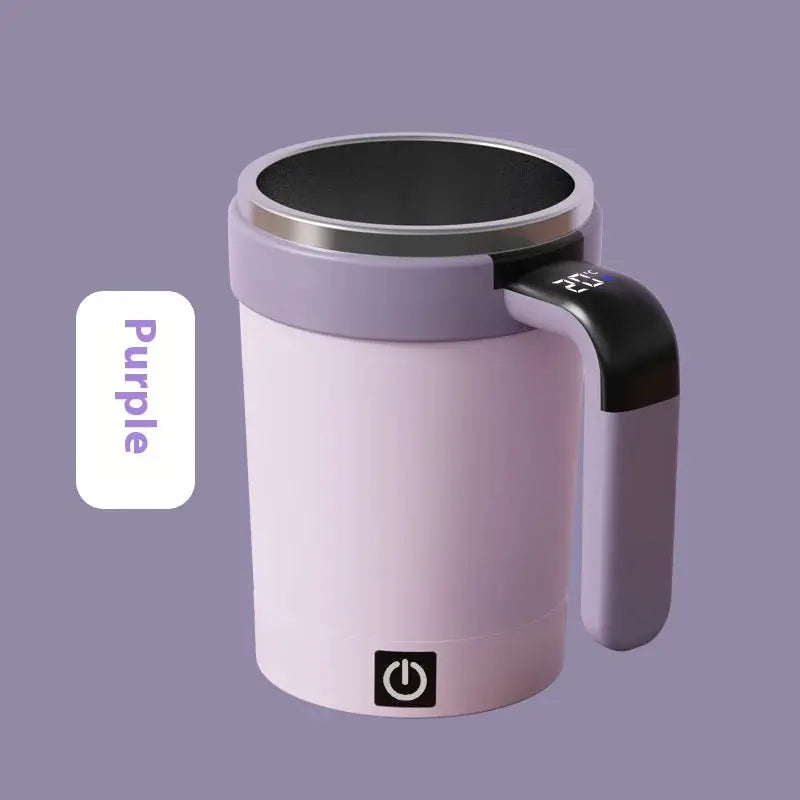 Smart Temperature Measuring Magnetic Automatic Stirring Cup Portable Electric Coffee Mug 380ML For Sports And Fitness