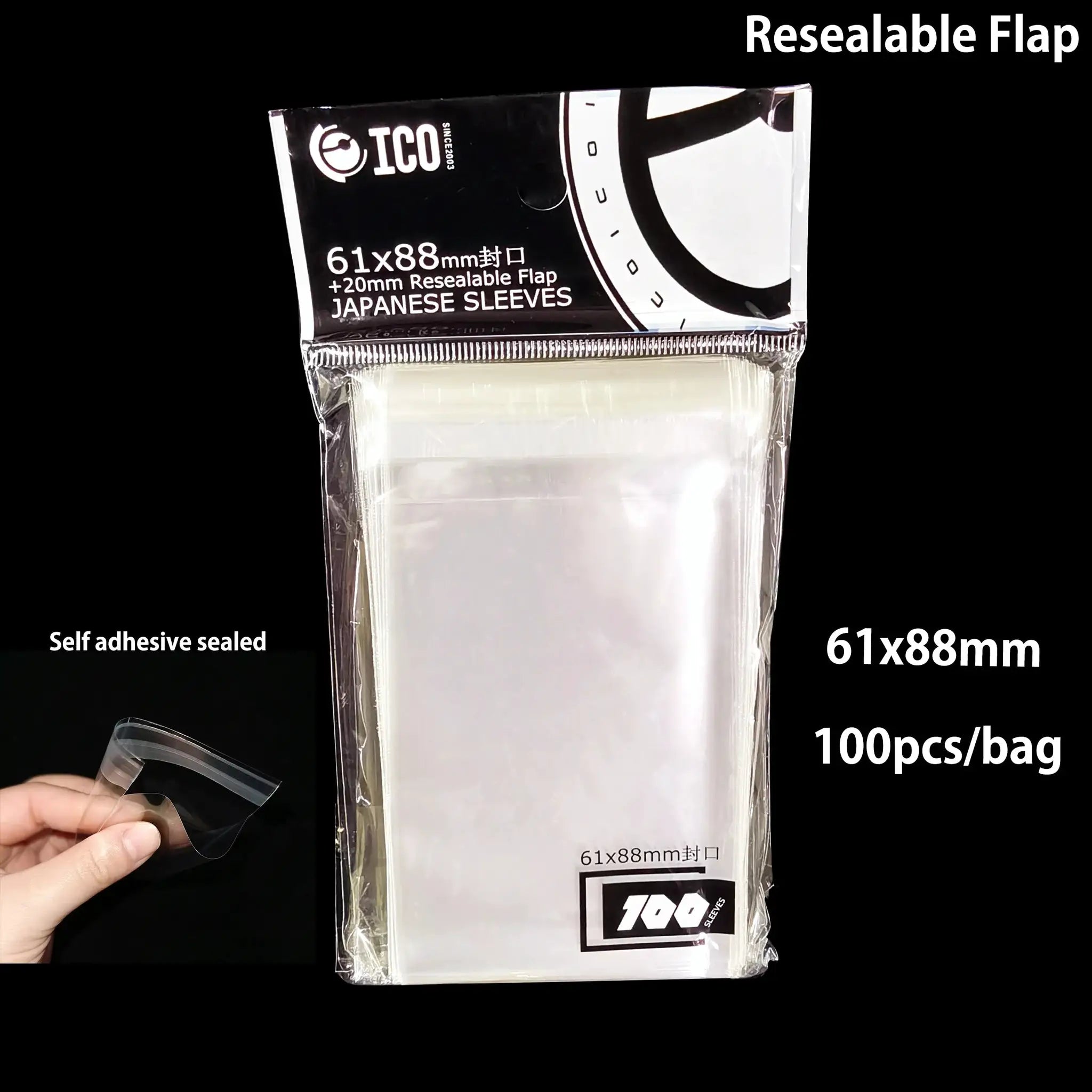 100 Pack High Quality Transparent Trading Card Sleeves For Magic The Gathering And Yu Gi Oh Sealed And Unsealed