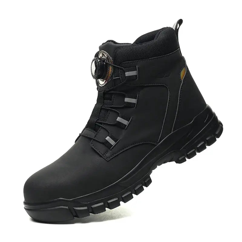 FortisGuard Waterproof Steel Toe Safety Boots For Men Anti Smash And Stab Resistant Work Footwear