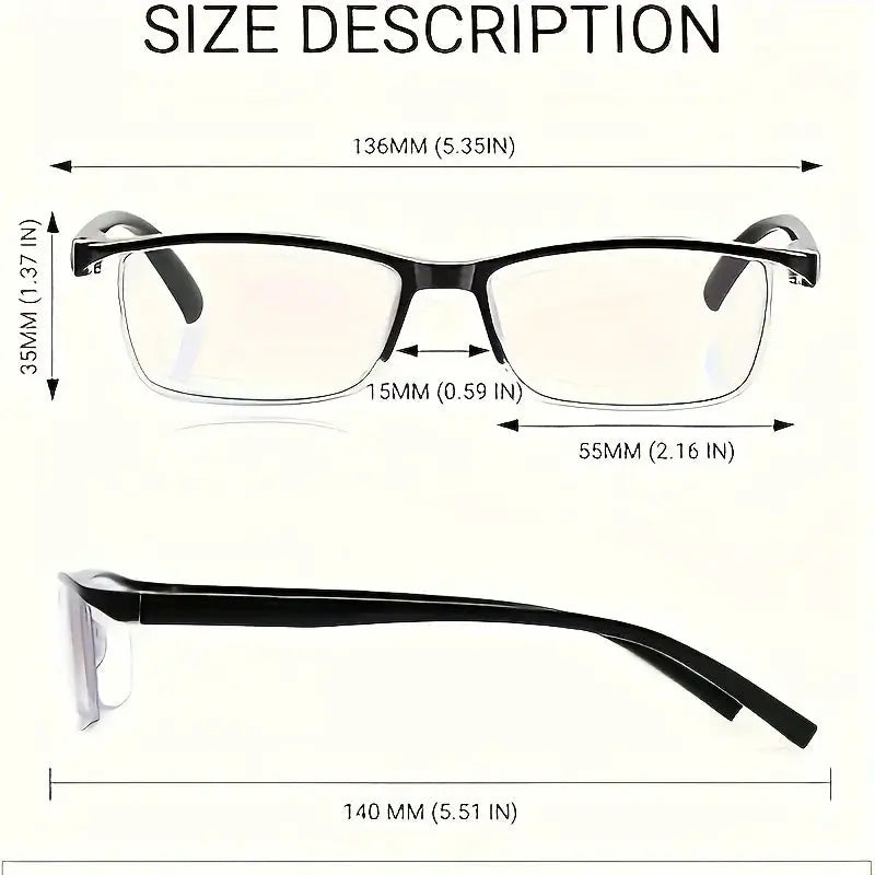 VisionNest 4 Piece Fashion Reading Glasses Set With Polycarbonate Lenses For Unisex Comfort 1.0 To 4.0