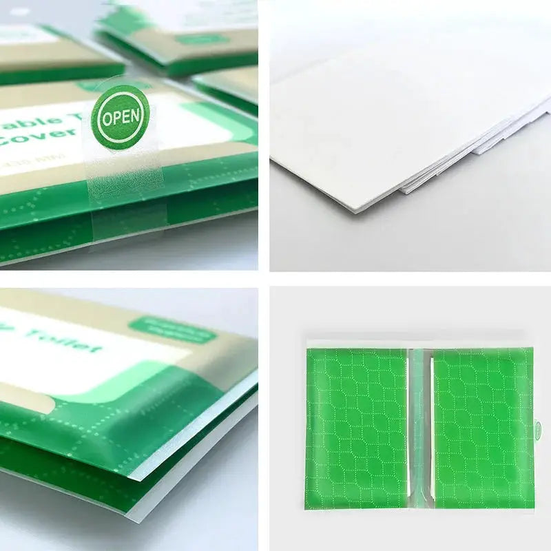 Simples Market 50pcs disposable toilet seat covers; non-woven, waterproof and soluble toddler training sheets