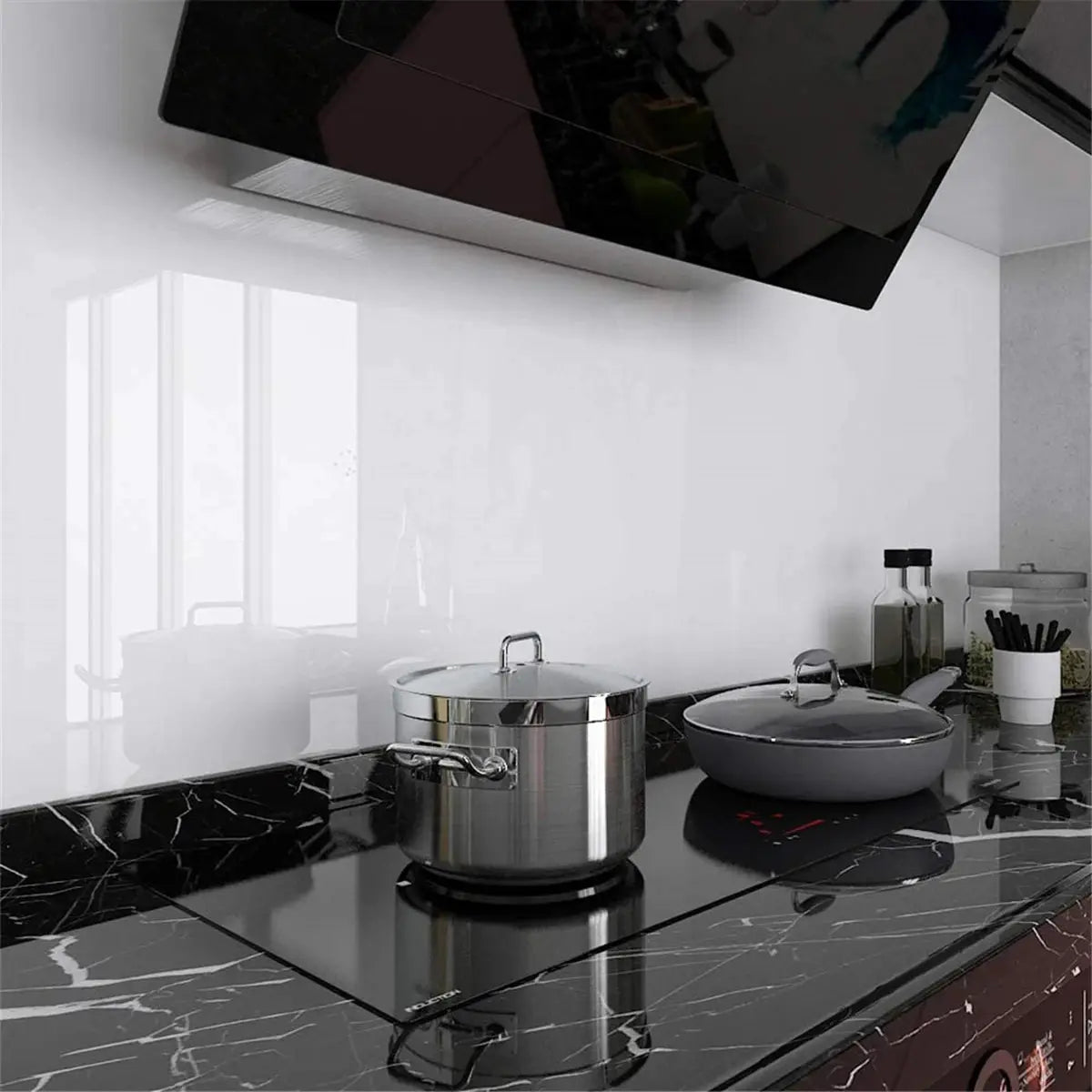 Plain Gloss Paste Wall Stickers PVC Pearl Film Waterproof Self Adhesive Wallpaper For Walls Wardrobe Kitchen Renovation