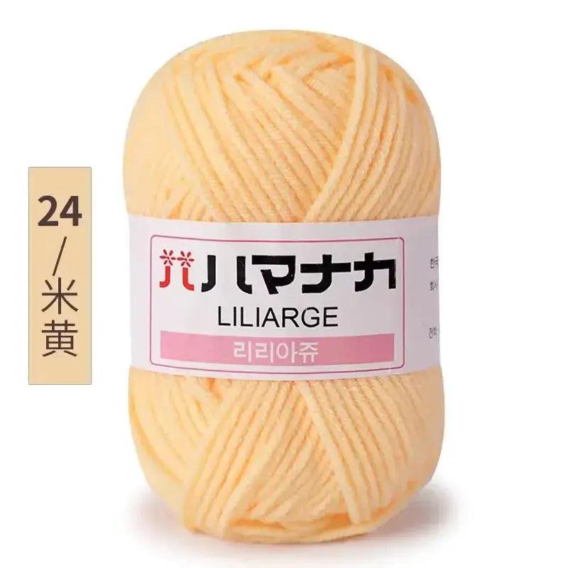 Milk Sweet Soft Cotton Baby Yarn Bamboo Blend Velvet Thick Wool For Hand Knitting And Crochet DIY Sweaters