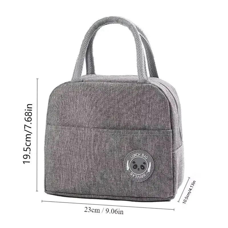 AuroraCarry Insulated Bento Lunch Bag Premium Aluminum Foil Insulation Keeps Meals Fresh Warm Or Cold Longer