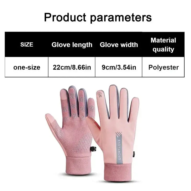 TrailGuard Womens Autumn Winter Waterproof Anti Slip Outdoor Gloves For Cycling And Hiking