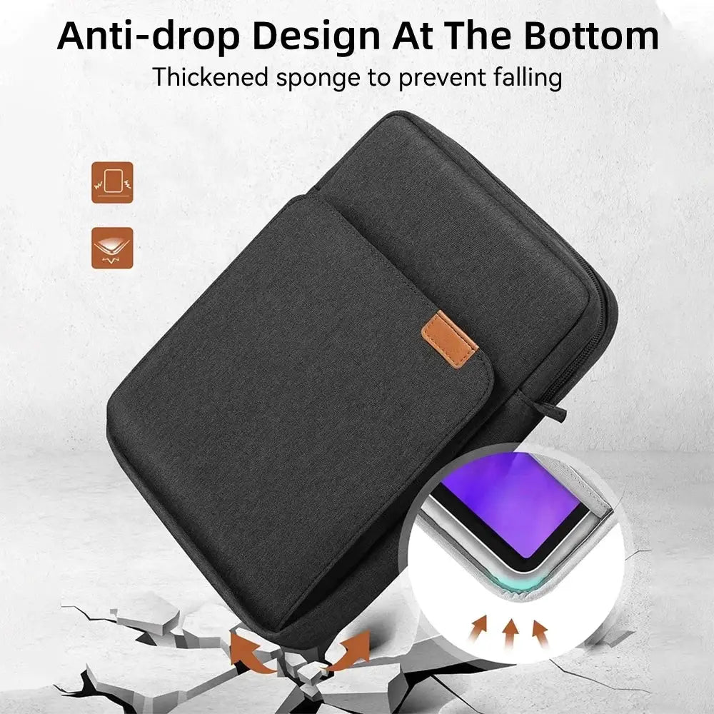 Laptop Handbag Cover For MacBook Air And Pro 11 To 13 Inches Waterproof Notebook Bag With Multi Pockets
