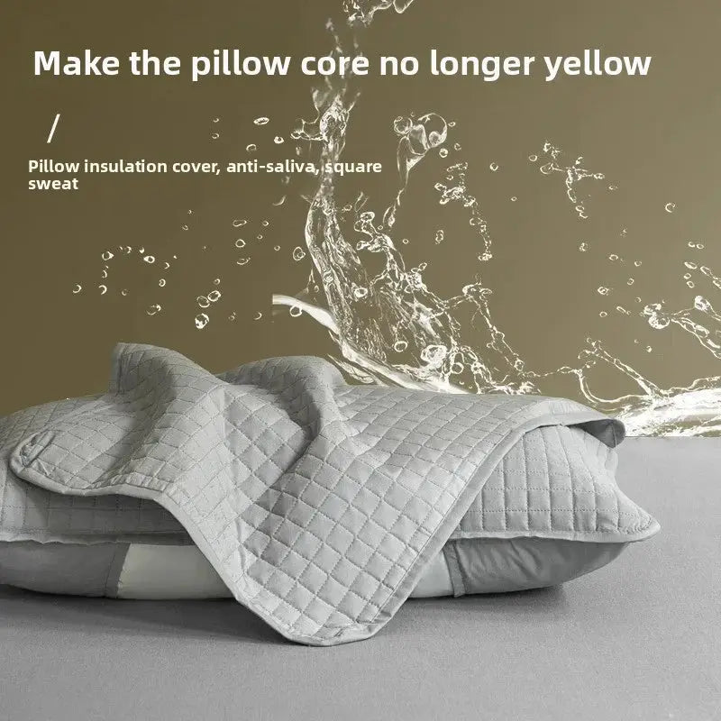Pillow cover, gray quilted, 72x45 cm, waterproof anti-mite protector