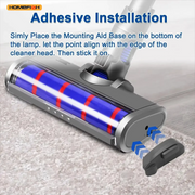 HOMEFISH Vacuum Cleaner Dust Display LED Lamp Detects Microscopic Dust and Invisible Pet Hair No Battery