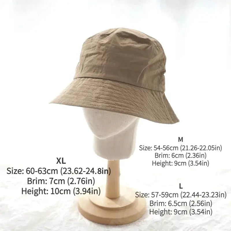 Waterproof Large Size Sun Hat For Men And Women 62cm UV Protection Mountaineering Bucket Hat