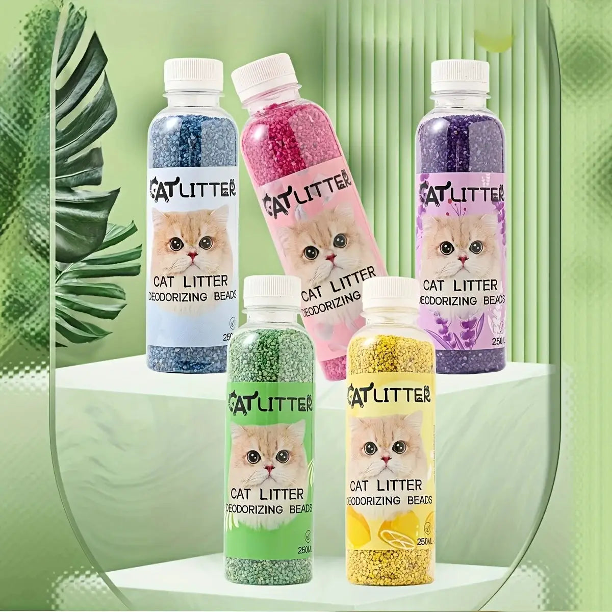 Cat Litter Deodorizing Beads Bottle For Odor Control Keeps Home Smelling Fresh And Clean