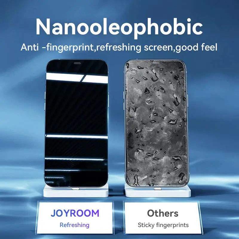 Joyroom HD Glass Screen Protector For iPhone 17 16 15 Pro Max Full Coverage Tempered Glass With Clear Touch