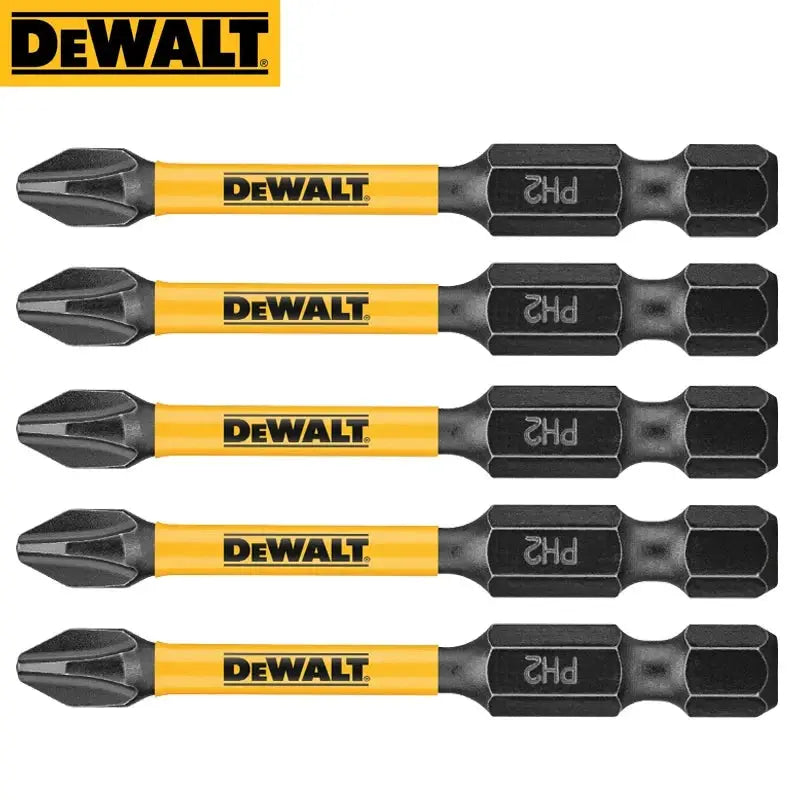 Dewalt Combination Series Extension Rod For Cross Slotted PH2 Bits 89mm 57mm 50mm Silver Yellow Ring