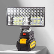 HOMEFISH Makita 18V Li-ion LED work light; portable black and yellow Simples Market flood lamp