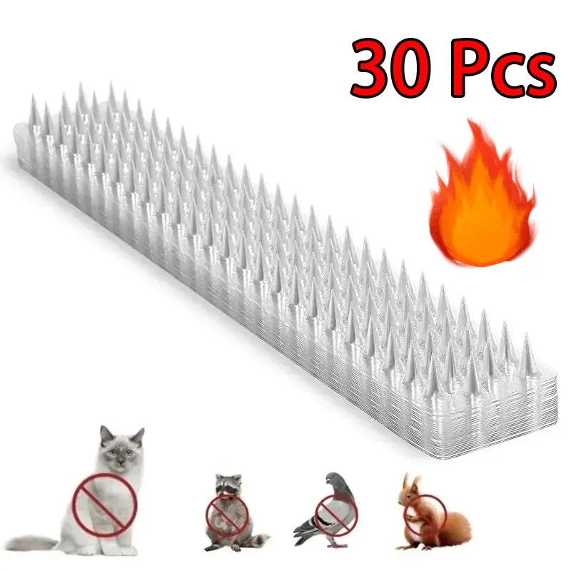 Transparent Plastic Bird Spikes Repeller For Gardens 10 20 30 Pcs Humane Deterrent Against Cats Pigeons Squirrels