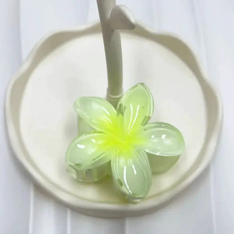 BelleBloom Large Matte Flower Claw Clip Secure All Hair Types With Durable Geometric Design