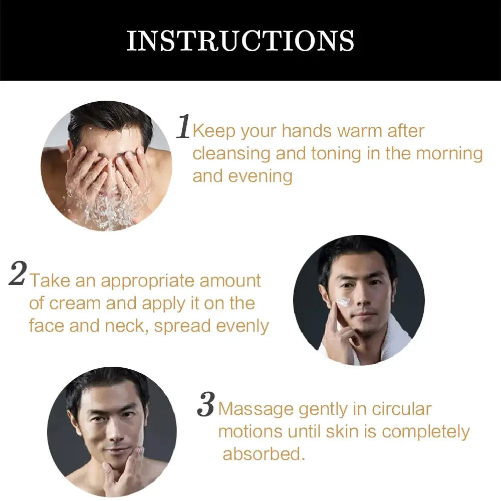 NexDerm Men's Retinol Collagen Vitamin C Face Cream for Brightening Hydration and Anti Aging Wrinkle Reduction