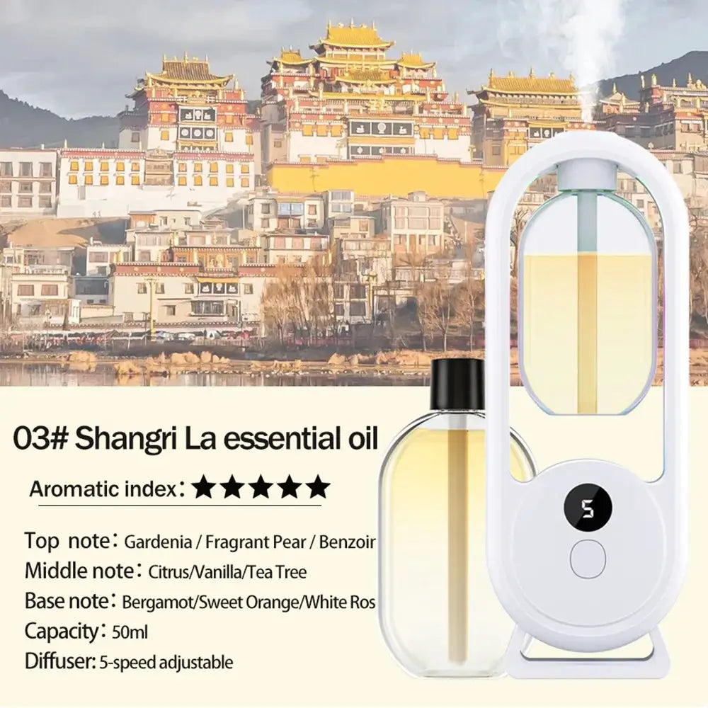 Rechargeable Portable Aroma Diffuser For Essential Oils Aromatherapy With Timed Spray Modes Odor Elimination