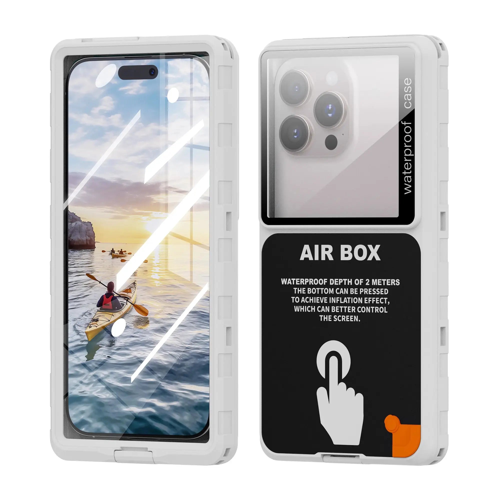 Shellbox Waterproof Phone Case 6.9 Inch Universal Touch Screen IP68 Underwater Dust And Drop Protection