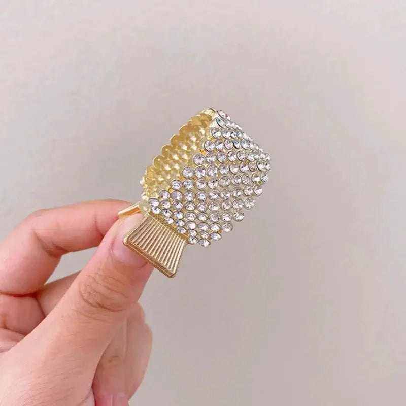 Gold Color Hollow Geometric Hair Clips Set Metal Hair Claw Cross Design Hairpins Headband For Women