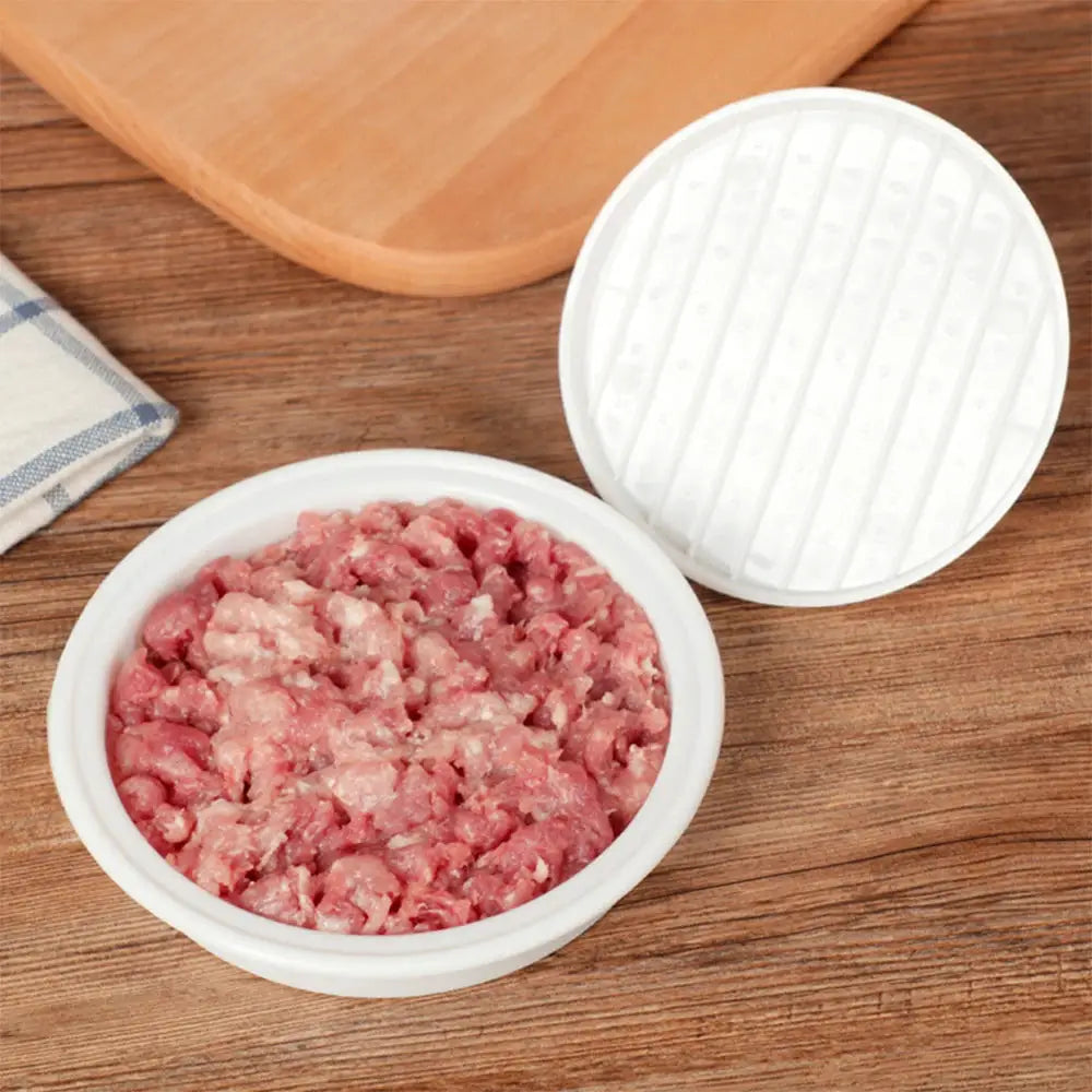 Stuffed Hamburger Press Plastic Burger Maker for Home Kitchen and Outdoor Barbecue Party Grilling