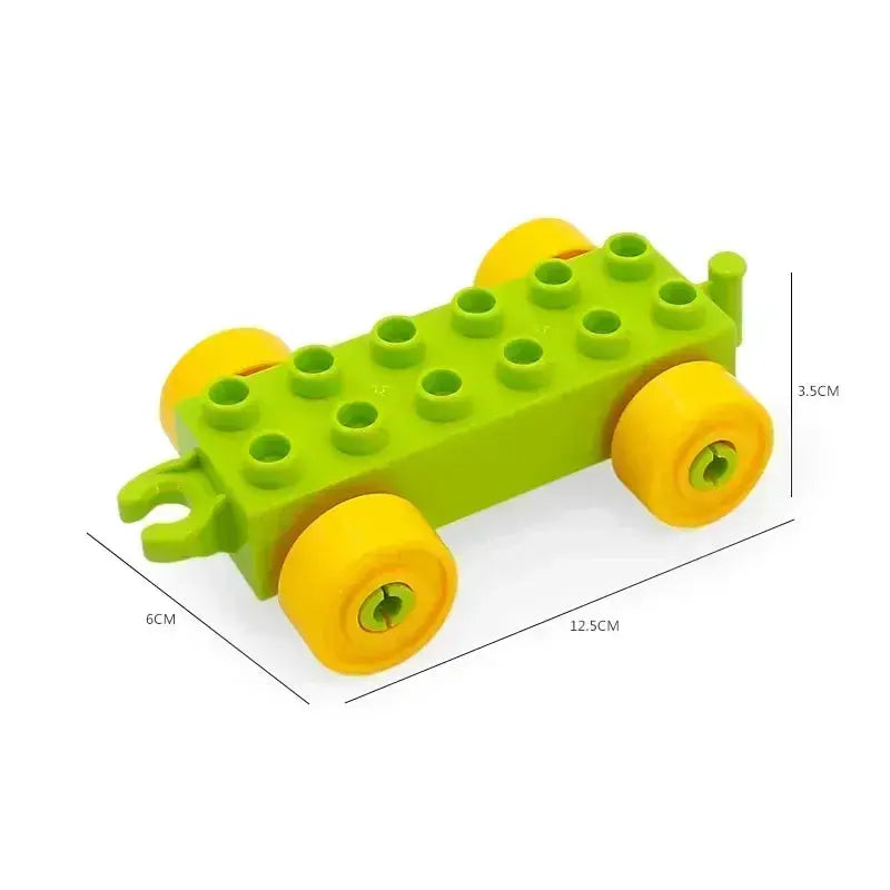Big Building Blocks Accessories Compatible With Large Bricks Educational Toy Set For Kids Trucks Cars City Traffic
