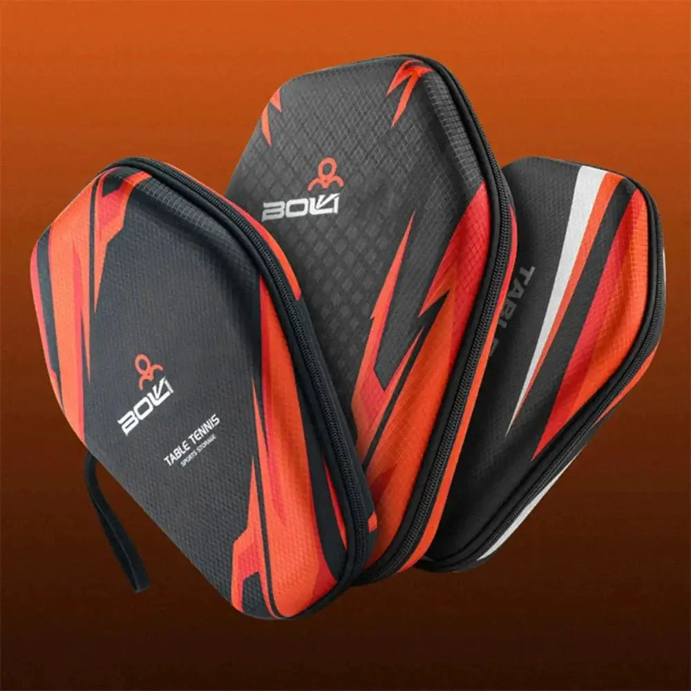 Table Tennis Racket Bag EVA Hard Shell Waterproof Dustproof Storage Case With Hand Strap