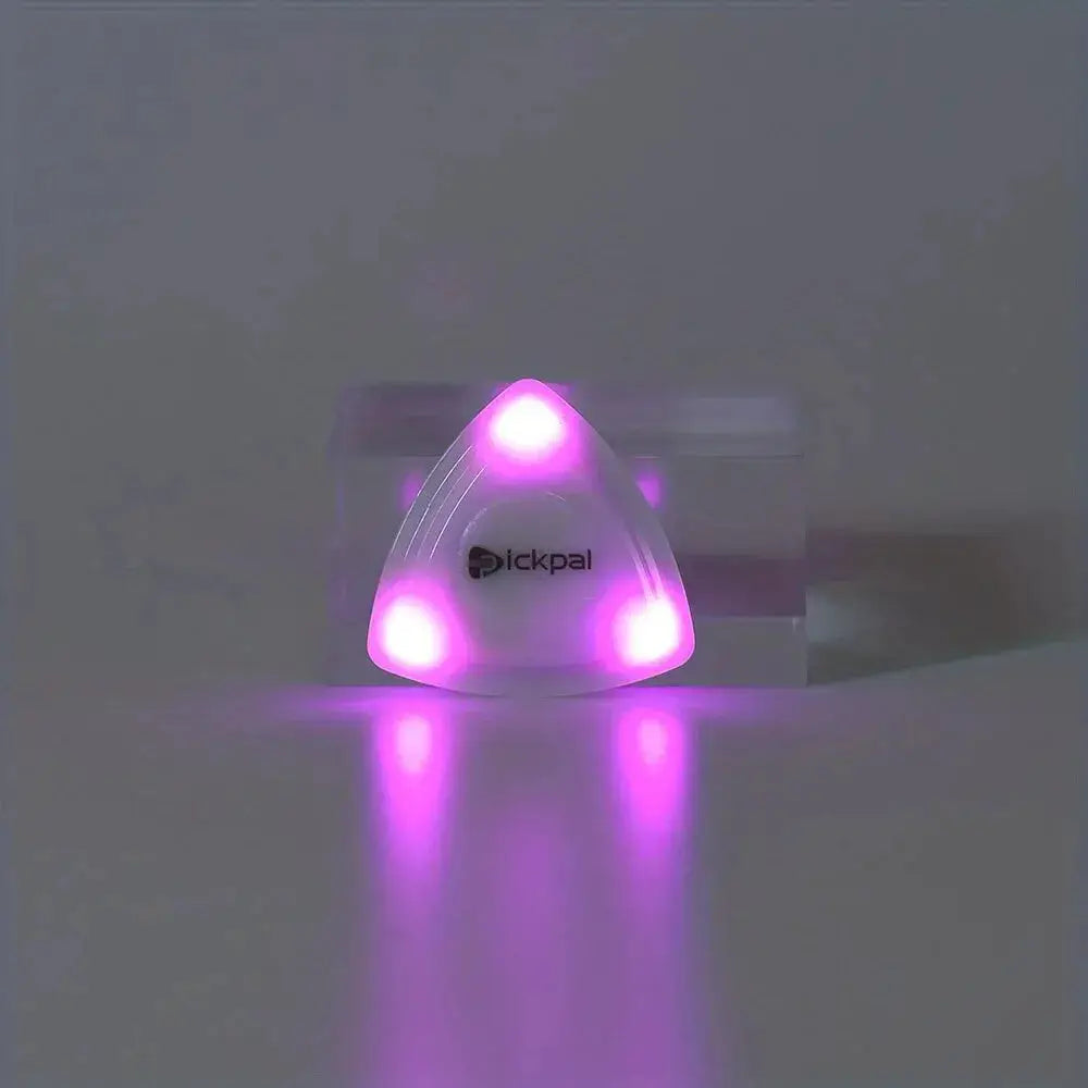 Miwayer LED Luminous Guitar Pick ABS Ergonomic Non Slip Three Color Lights White Green Purple For Electric Guitar