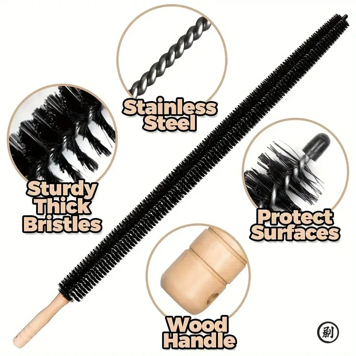 Radiator Cleaner Brush With Long Flexible Shaft For Washing Machine Lint Removal And Dryer Vents Cleaning Tools